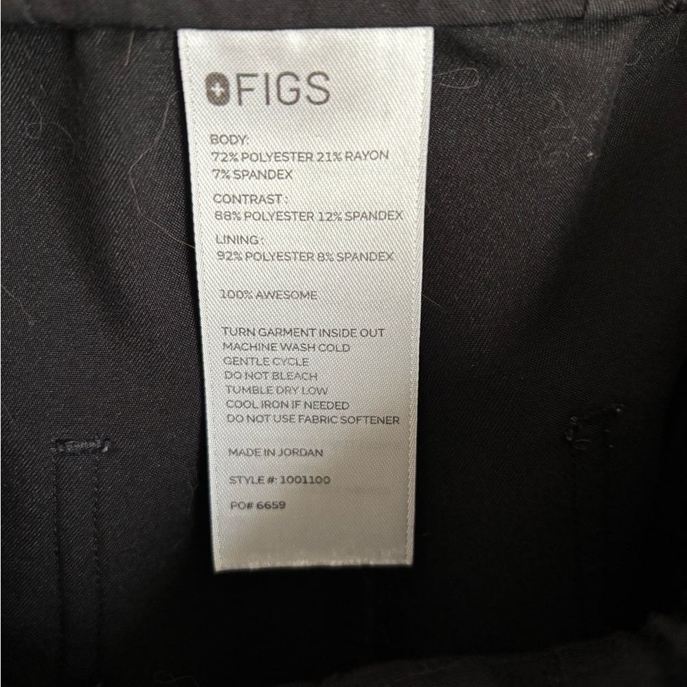 Figs Black Scrub Pants - Picture 3 of 7